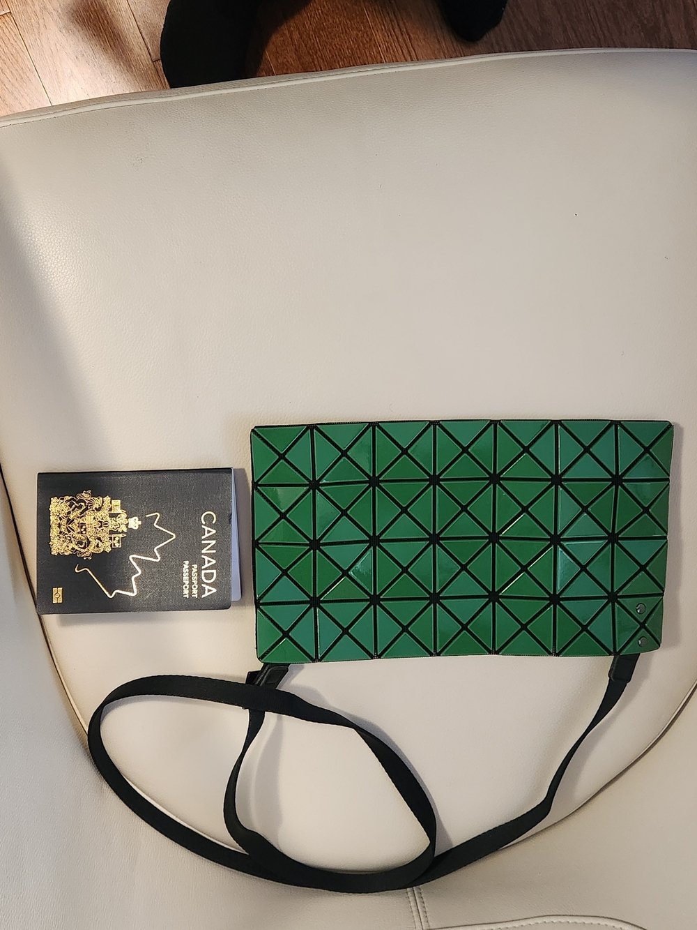 BAO BAO Issey Miyake Green Lucent Crossbody Bag - Picture 3 of 5
